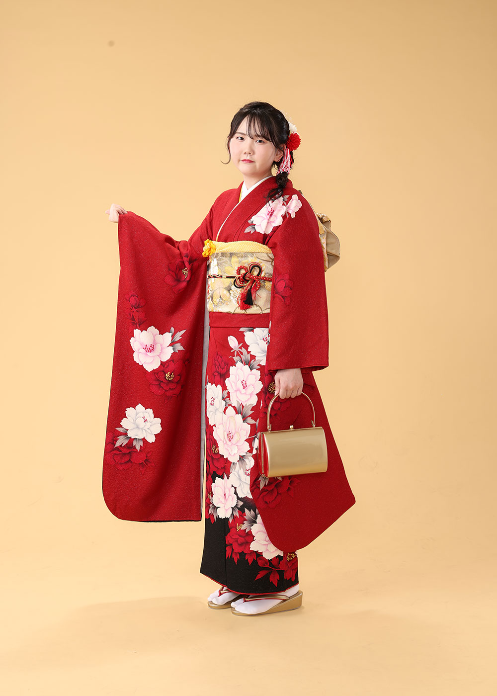 A-1106 L　赤黒牡丹