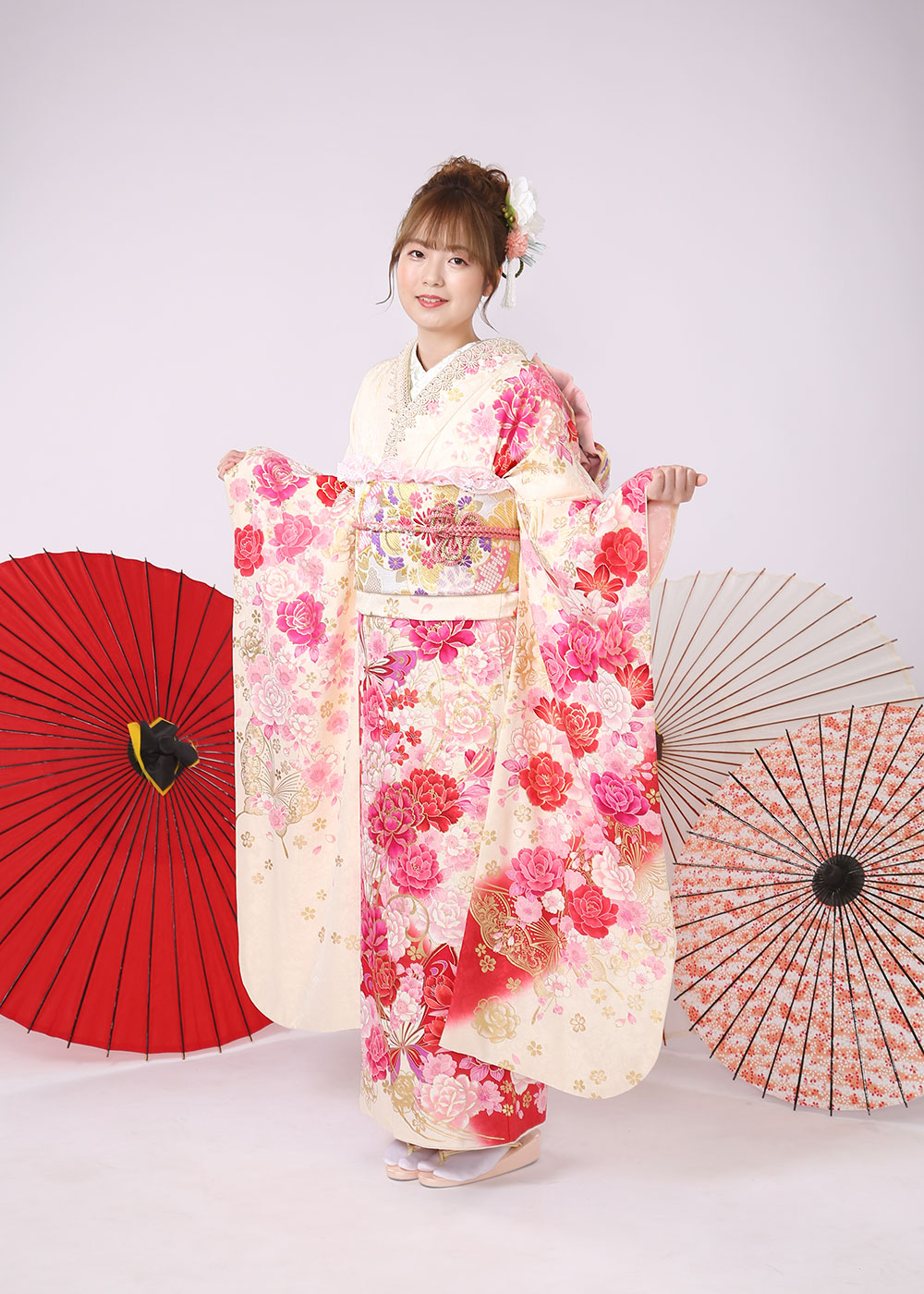 A-1414 L　白ﾋﾟﾝｸﾊﾞﾗ